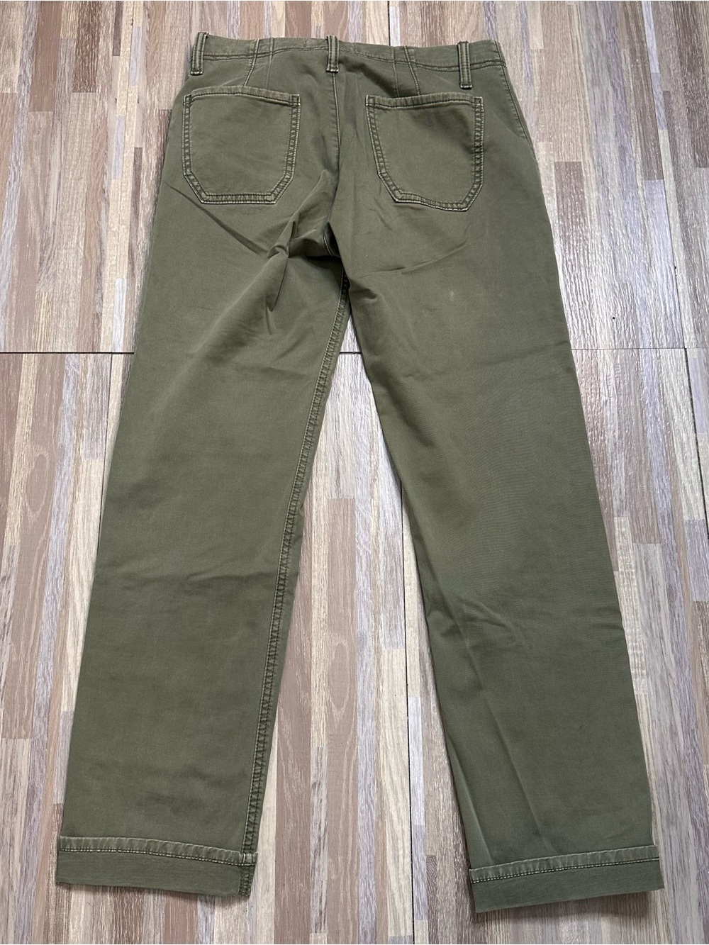 Banana Republic Olive Utility Boyfriend Straight Leg Pants Women's Size 0 - Picture 10 of 10